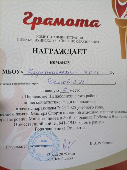 Районные соревнования по лёгкой атлетике.